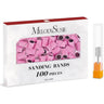 MelodySusie Colorful 100 pieces Professional Sanding Bands With Mandrel Drill Bit / Pink 180# Grit