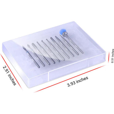 MelodySusie Diamond Cuticle Nail Bit / 10 Pieces