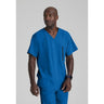 Men's Amplify Scrub Top - Barco One Collection / Color - New Royal / Fit - Regular / Sizes - XS, S, M, L, XL, 2XL, 3XL by Barco Uniforms