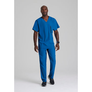 Men's Amplify Scrub Top - Barco One Collection / Color - New Royal / Fit - Regular / Sizes - XS, S, M, L, XL, 2XL, 3XL by Barco Uniforms
