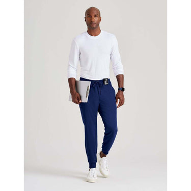 Men's Rally Jogger Scrub Pant - Barco Unify Collection / Color - Indigo / Fit - Regular, Short, Tall / Sizes - XS, S, M, L, XL, 2XL, 3XL by Barco Uniforms