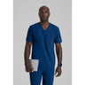 Men's Rally Scrub Top - Barco Unify Collection / Color - Indigo / Fit - Regular / Sizes - XS, S, M, L, XL, 2XL, 3XL by Barco Uniforms