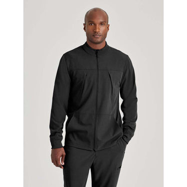 Men's Rally Warm-Up Scrub Jacket - Barco Unify Collection / Color - Black / Fit - Regular / Sizes - XS, S, M, L, XL, 2XL, 3XL by Barco Uniforms