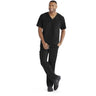 Men's Structure Scrub Top - Skechers Collection / Color - Black / Fit - Regular / Sizes - XS, S, M, L, XL, 2XL, 3XL by Barco Uniforms