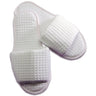 Men's Waffle Weave Slippers / White
