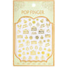 Metallic Christmas Nail Art Sticker Decal - Pack #2 - Each