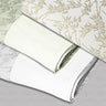 Microfiber Blanket Cream-Bamboo / Tea Green / 58" x 85" by Simon West