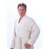 Microfiber Roll Collar Robe / White / Regular / Pockets