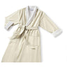 Microfiber Shawl Collar Robe - Ecru / Off-White Cotton-Poly Lining by Boca Terry