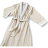 Microfiber Shawl Collar Robe - Eggshell / Off-White Cotton-Poly Lining by Boca Terry