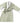 Microfiber Shawl Collar Robe - Sage / Off-White Cotton-Poly Lining by Boca Terry
