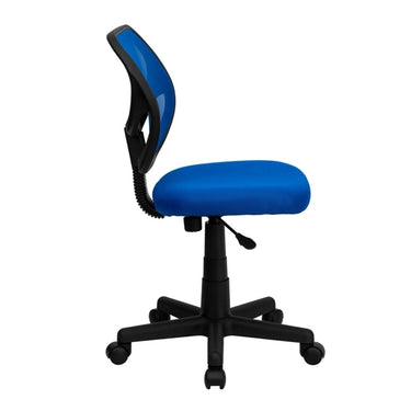 Mid-Back Blue Mesh Spa/Salon Technician Chair by BIGA