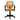 Mid-Back Orange Mesh Spa/Salon Technician Chair with Arms by BIGA