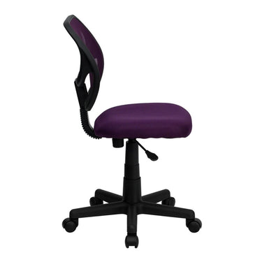 Mid-Back Purple Mesh Spa/Salon Technician Chair by BIGA