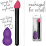 Mini Blending Sponge Kit / 1 Mini Oblong Blending Sponge + 1 Sponge Tip Applicator Brush / Packaged for Retail / Case of 14 Kits
