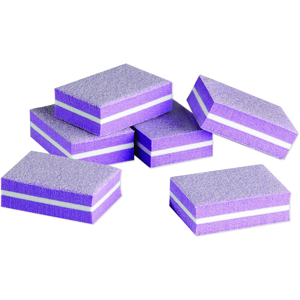 Mini Buffing Blocks - 80/80 Grit - Purple / 24 pack by DL Pro – Pure ...