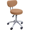 Mirha Technician Stool with Back / Tan by Meishida