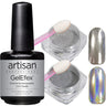Mirror Chrome Nail Powder + Holographic Pigment + 2-in-1 Top & Base Coat - Showstopper Trio - Kit