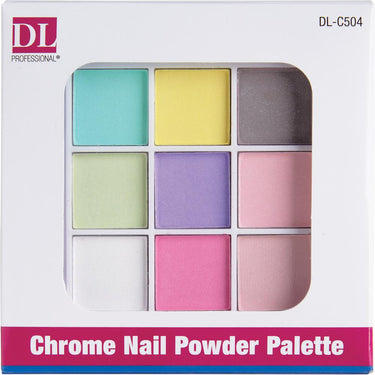 Mirror Chrome Nail Powder Palette for Metallic Nails by DL Pro