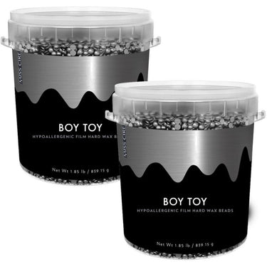 Miss Cire BOY TOY - Hypoallergenic Vegan Film Hard Wax - Stripless Wax / 1.85 lbs. - 839.15 grams Bucket of Beads X 2 Buckets = 1.7 Kilo Case (3.7 Lbs.)