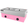 Miss Cire Extra Large Double 10 Lbs Pro Pink Hybrid Wax Warmer / 20 Lbs Total