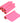 Miss Cire Pink Pre Cut Non Woven Table Waxing Paper - 23.62" Wide x 229.6' Long / 6 Roll Case