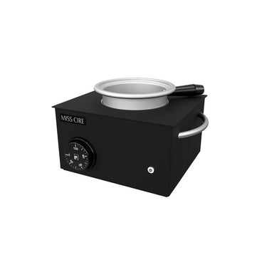 Miss Cire Small Black Matte Professional Hard+Soft Wax Warmer / 14 oz.