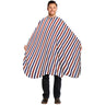 Modern Striped Cutting Cape / 50" x 57" by Scalpmaster
