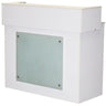 Mona Reception Counter - White by Deco Salon Furniture