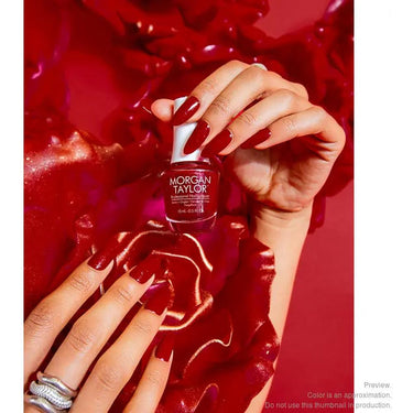 Morgan Taylor Nail Lacquer Floral Wonderland Collection - Poinsettia Stardust / 0.5 oz.