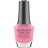 Morgan Taylor Nail Lacquer - Pure Beauty Collection - Bed Of Petals - A bright pink cr&egrave;me shade for work and casual settings / 0.5 oz. - 15 mL.