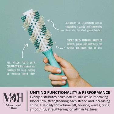 Movement of Hair Original Small Round Brush - 1.25" Diameter