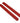 Mylar Red Washable Cushioned Nail Files - 7"L x 3/4"W - Grit 80/80 - 50 Pack by Princess