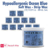 Nacach Wax - Hypoallergenic Ocean Blue Soft Wax - Strip Wax / (12) 13.52 fl. oz. - 400 mL. Cans
