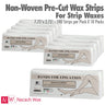 Nacach Wax - Non-Woven Pre-Cut Wax Strips - 7.75"x 2.75" - 100 Strips per Pack / Case of 10 Packs