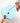 Nail Art Pallette - Blue Heart Shaped