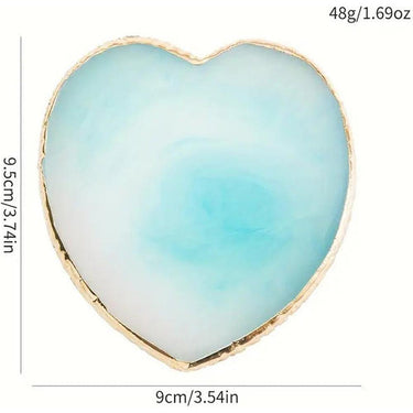Nail Art Pallette - Blue Heart Shaped