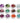 Nail Art Special Effect - Hexagon Shape - 12 colors