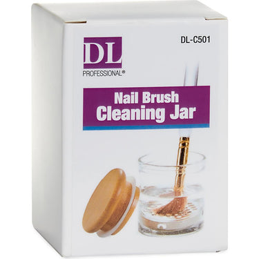 Nail Brush Cleaning Jar with Deep Well - 2.25" by DL Pro