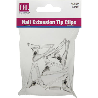 Nail Extension Tip Clips for Builder Gel Support - 5-Pack by DL Pro
