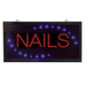 Nails LED Sign - Grab Customer's Attention / 9-7/8"H x 19"W x 1-1/8"D by Classic Spa