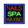 Nails, Spa, Waxing LED Window Sign by PS Beauty