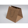 Natural Kraft Eurototes with Rope Handles - Natural Kraft - 10"W x 10"D x 10"H / 1 Case (100 per Case)