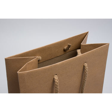 Natural Kraft Eurototes with Rope Handles - Natural Kraft - 8"W x 4-3/4"D x 13-1/2"H / 1 Case (100 per Case)