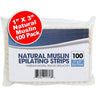 Natural Muslin Epilating Strips - 1" x 3" / 100 Pack
