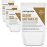 NaturaverdePro - GOLD FLEX HARD WAX BEADS - Made in Italy / Case = 35.27 oz. - 1,000 grams Bags X 4 Bags = 8.82 Lbs
