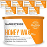 NaturaverdePro - HONEY WAX with Vitamin E - Soft Strip Wax - Made in Italy / Case = 14 oz. - 397 grams Can X 8 Cans