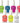 Neon Collection Nail Lacquers / 7 Color Set by Color Club