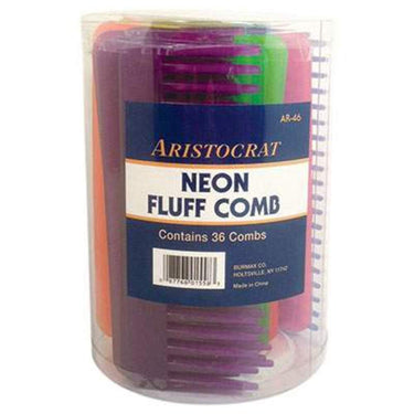 Neon Fluff Combs In A Container / 36 Count by Aristocrat