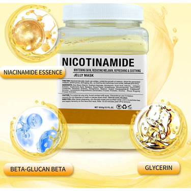 NiacinGlow Niacinamide Brightening & Refining Jelly Mask / 23 oz. - 650 grams by JeLuxe Masks